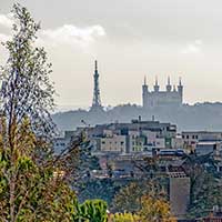 Fourvière vue depuis Champagne au Mont d’or