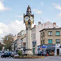 Horloge de Tassin la Demi-Lune Place Pierre Vauboin - Tassin la Demi-Lune