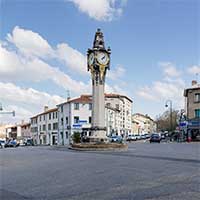 Horloge de Tassin la Demi-Lune Place Pierre Vauboin - Tassin la Demi-Lune