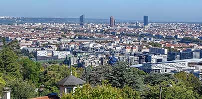 Lyon depuis Sainte Foy lès Lyon