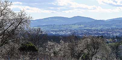 Vue vers les Monts du Lyonnais depuis Dardilly