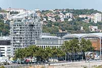 Tour Ycone de Jean Nouvel - La Confluence sur le Quai Rambaud Lyon 2ème