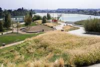 Jardin du Musée des Confluences - Le Confluent du Rhône et de la Saône Quai Perrache et Quai Rambaud Lyon 2ème