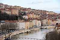 Croix Rousse et Boucle de la Saône vers le Quai Saint Vincent