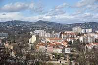 La Croix Rousse et les Monts Verdun, Thou et Cindre