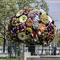 Jeong-Hwa Choi "Flower Tree" Quai Gailleton Lyon 2ème