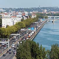 Le bouchon de Lyon coté sud - Quai Perrache Lyon 2ème