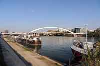 Quai Perrache vers la confluence du Rhône et de la Saône