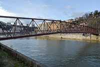 Passerelle de l’Homme de la Roche entre le Quai Pierre-Scize et le Quai Saint Vincent