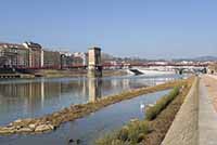 Pont Masaryk et Quai Joseph Gillet Lyon 4ème