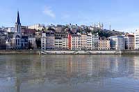 Quai Fulchiron et Eglise Saint Georges Lyon 5ème