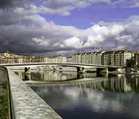 Pont Maréchal Juin et Quai de la pêcherie après démolition du parking Lyon 1er