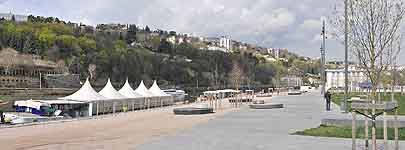 Quais Rambaud (Lyon 2ème) et Jean-Jacques Rousseau (La Mulatière)