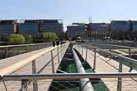 Passerelle de la Paix (mars 2014 - 220m ) reliant Saint Clair (Caluire) à la Cité Internationale (Lyon 6ème)