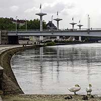 Pont de la Guillotière et Piscine du Rhône