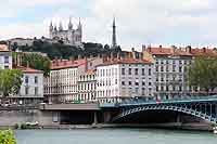 Pont de l’Université sur le Rhône et Quai Gailleton