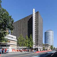 Bibliothèque de la ville de Lyon et tour Oxygène à la Part Dieu Lyon 3