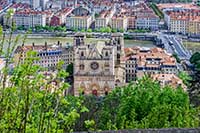 Cathédrale Saint Jean Baptiste vue depuis Fourvière