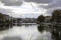 Vue vers le Sud depuis la Passerelle Abbé Paul Couturier (Saint Georges)