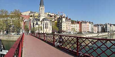 Passerelle Paul Couturier (Saint Georges) sur la Saône 