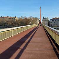 Passerelle du Palais de Justice sur la Saône