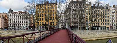 Passerelle Saint Vincent sur la Saône 