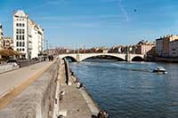 Pont Bonaparte sur la Saône (inauguré en 1950)