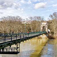 Pont de l’île Barbe coté Caluire Quai Clémenceau