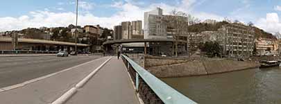 Pont Kitchener Marchand sur la Saône 