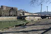 Pont Maréchal Koenig sur la Saône , Fort Saint Jean et Le Grenier d’Abondance