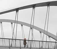 Pont Schuman entre le quai Gillet et le Quai de la Gare d’eau à  Vaise