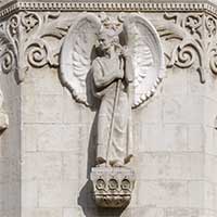 Tour Sud-Ouest Ange Basilique de Fourvière Lyon 5ème