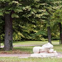 "La Déchirure" Nathalie Pesselon (1986) au Parc de la Tête d’Or Lyon 6ème