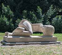 "La Déchirure" Nathalie Pesselon (1986) au Parc de la Tête d’Or Lyon 6ème