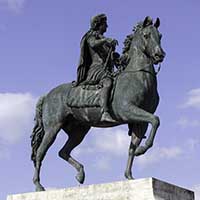 Statue de Louis XIV (1638-1715) (François-Frédéric Lemot 1825) Place Bellecour Lyon 2ème