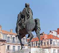 Statue de Louis XIV (1638-1715) (François-Frédéric Lemot 1825) Place Bellecour Lyon 2ème