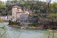 Emplacement du prieuré Sainte-Anne au Nord de L’île Barbe (Lyon 9ème)