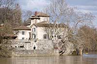 Emplacement du prieuré Sainte-Anne au Nord de L’île Barbe (Lyon 9ème)