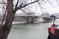 Pont Schuman à Vaise Quai de la Gare d’Eau vu depuis le quai Joseph Gillet