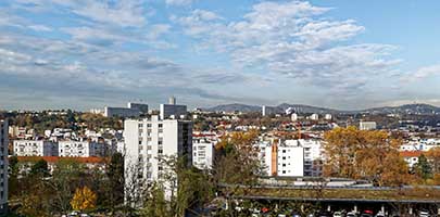 Vaise et la Duchère vus depuis la rue du Professeur Guérin