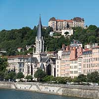 Eglise Saint Georges et le Quai Fulchiron