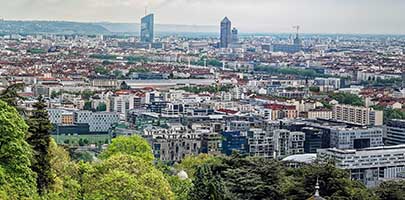 Vue Panoramique de Lyon depuis Sainte Foy-Lès-Lyon