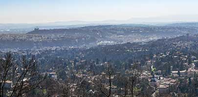 Vue de Lyon depuis le Mont Cindre