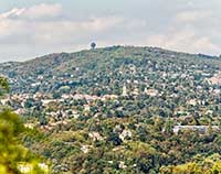 Mont Verdun vu du Parc des Hauteurs (Lyon 5ème)