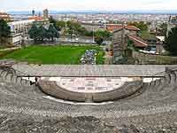 Odéon de Fourvière et vue sur Lyon